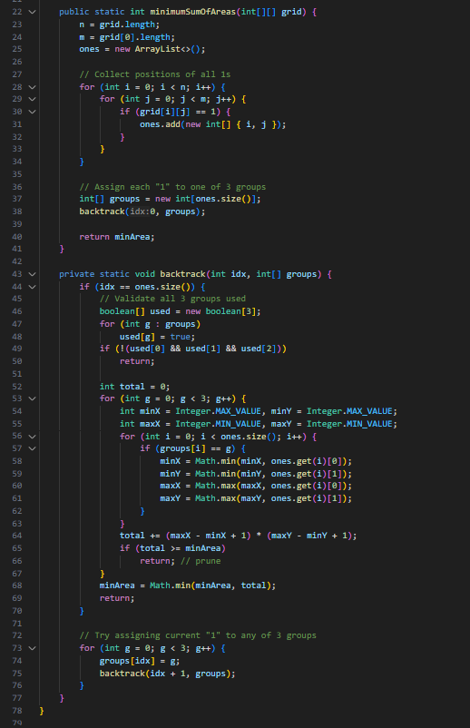 Find the Minimum Area to Cover All Ones II