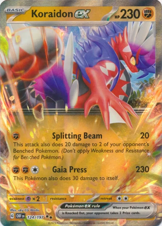 Koraidon ex (OBF 124)