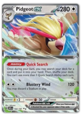 Pidgeot ex (OBF 164)
