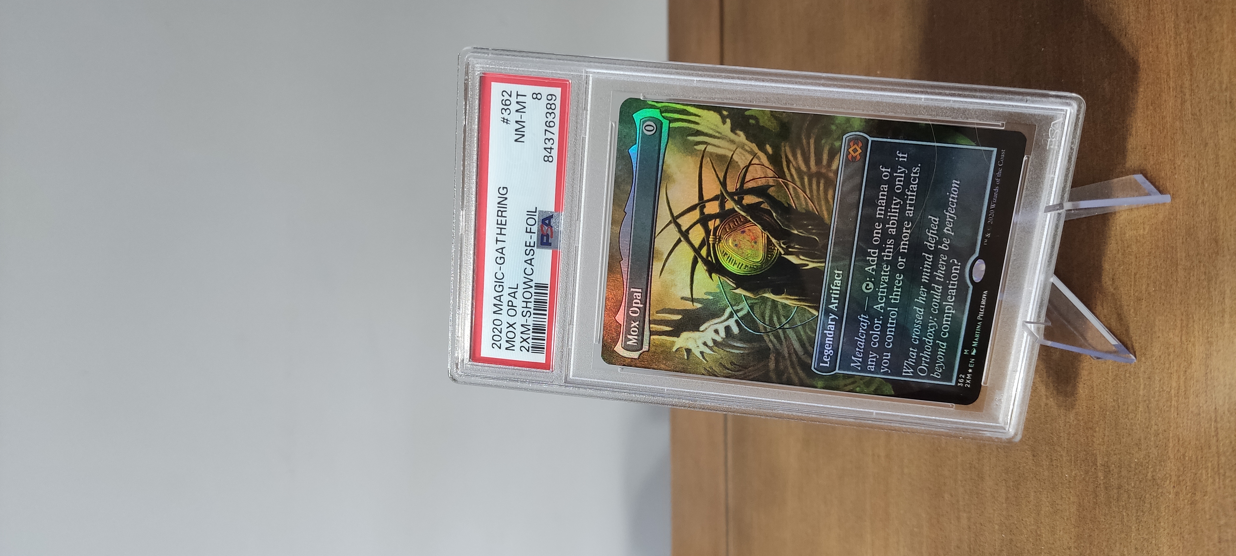 Mox Opal [ PSA 8 ] Foil Showcase