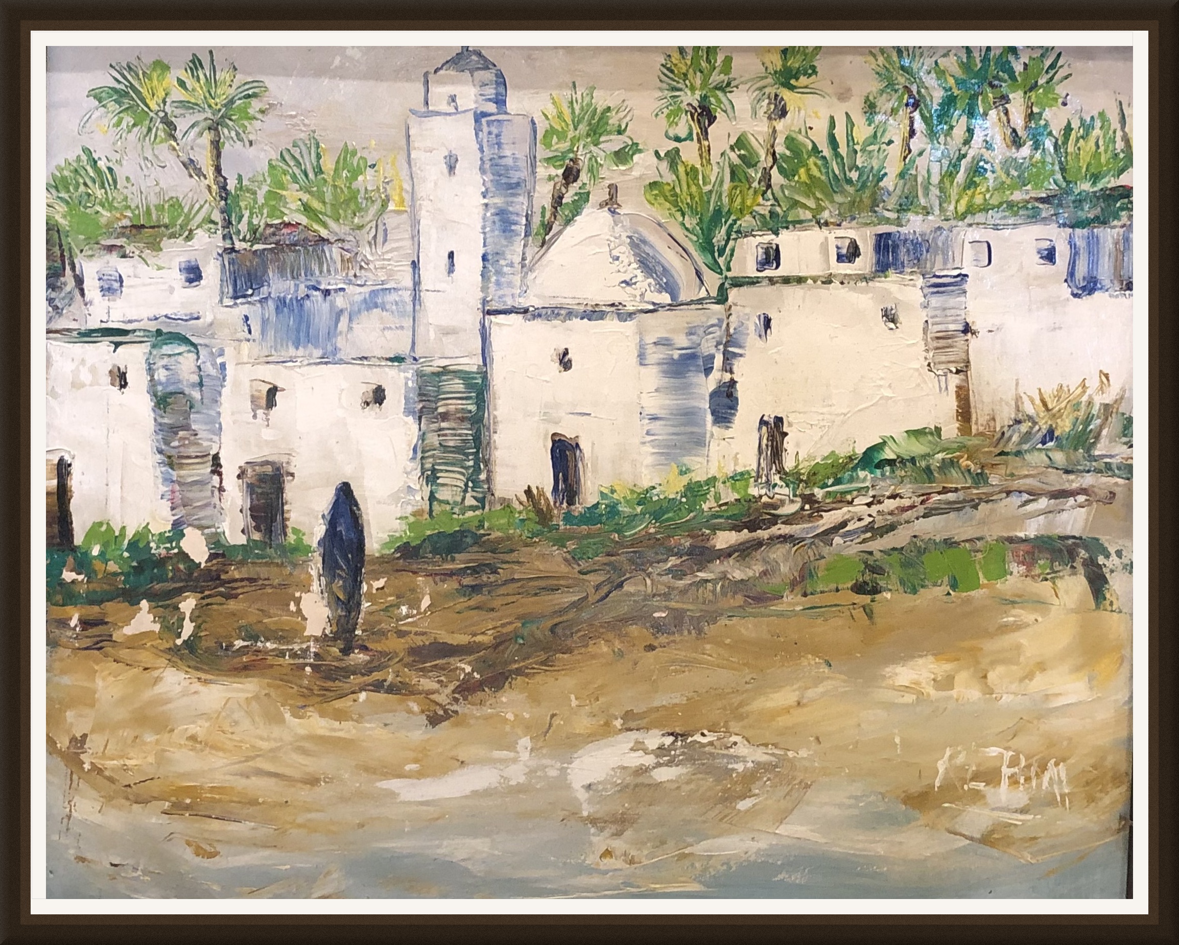 Tableau Kasbah marocain lumineuse