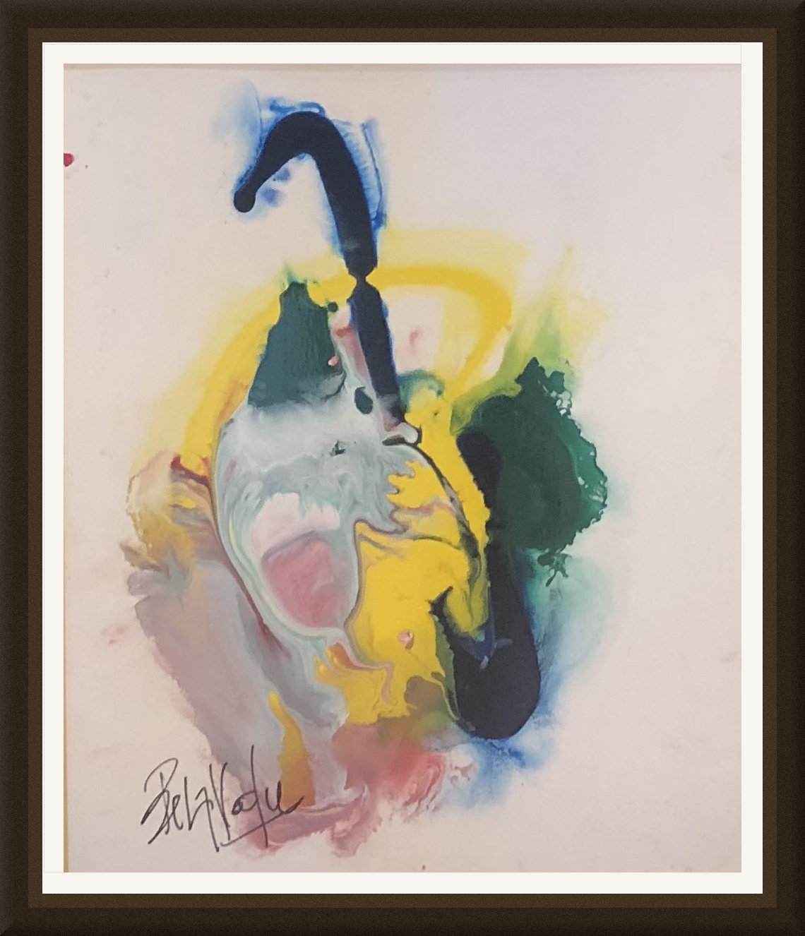 Tableau Abstrait couleurs fluides