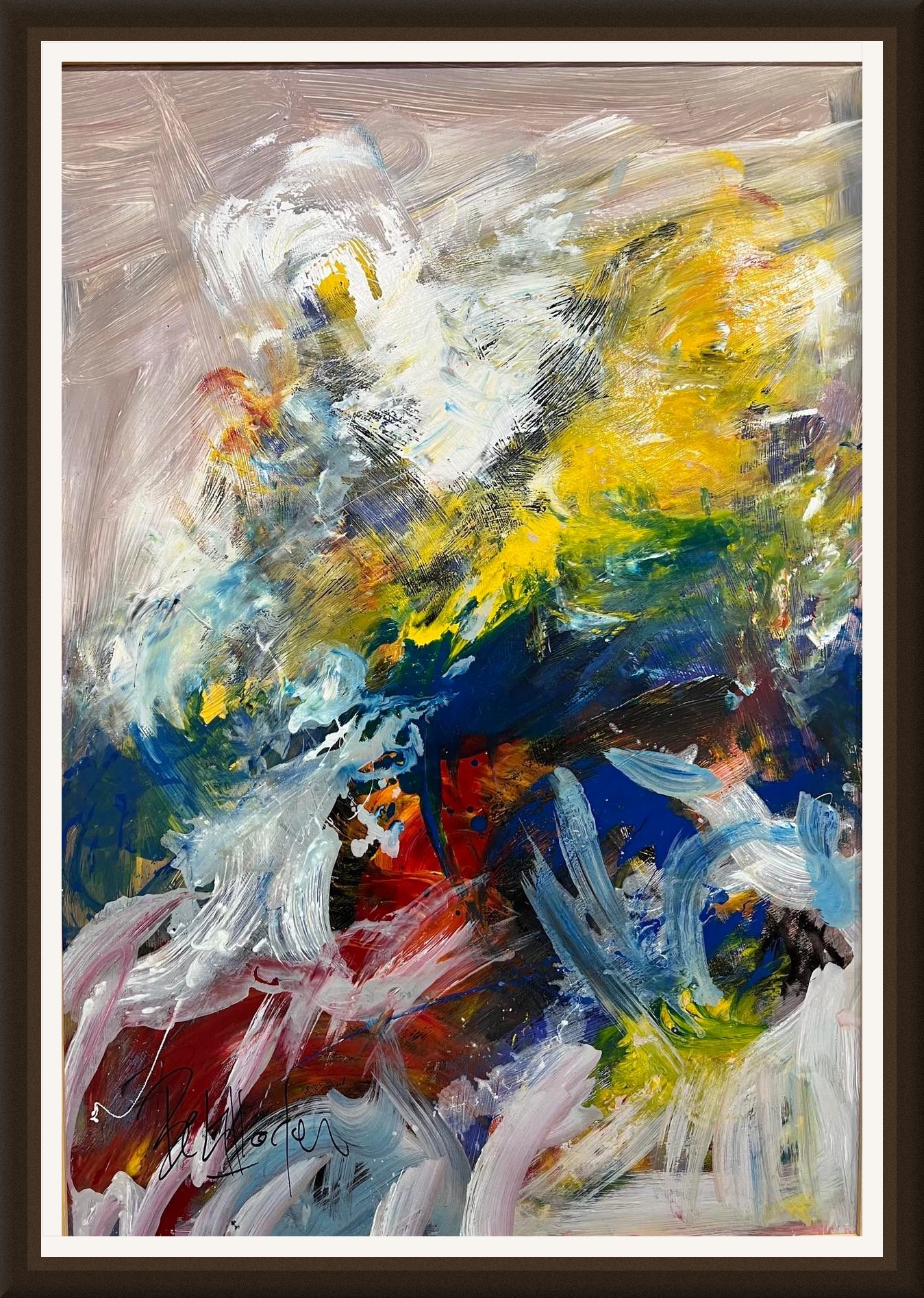 Tableau Abstrait tourbillon de couleurs