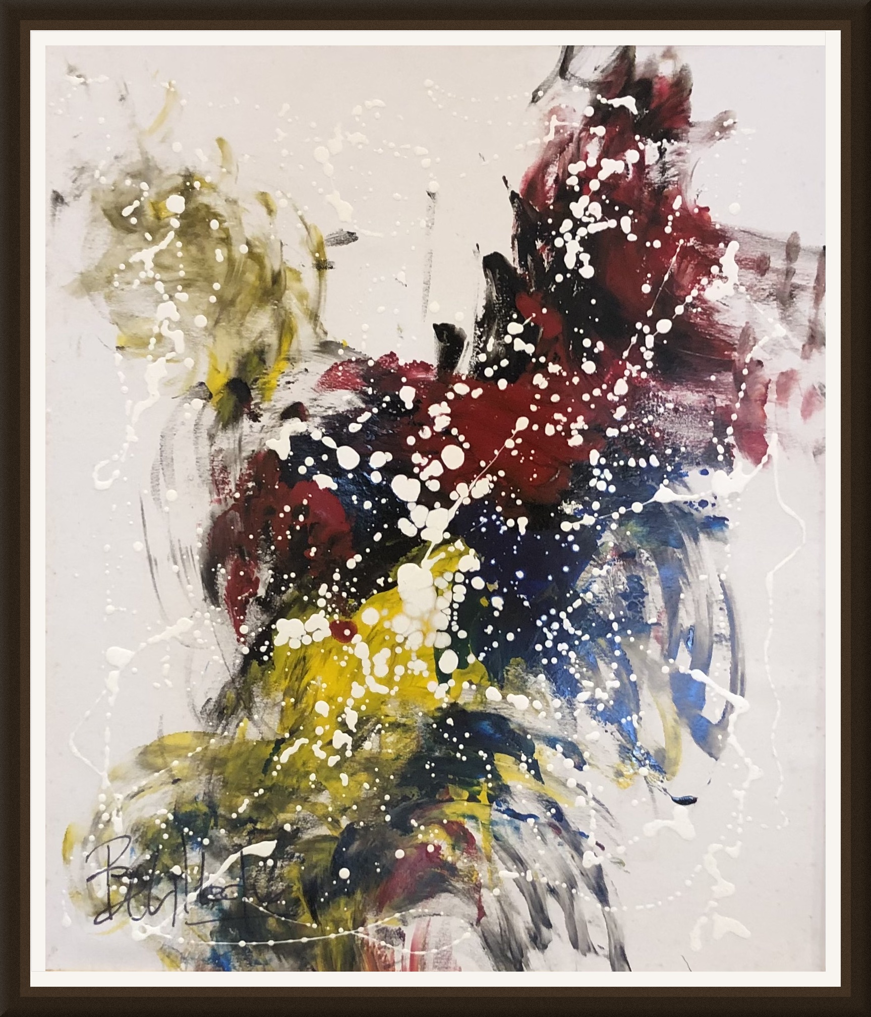 Tableau Abstrait éclats de couleurs contemporains