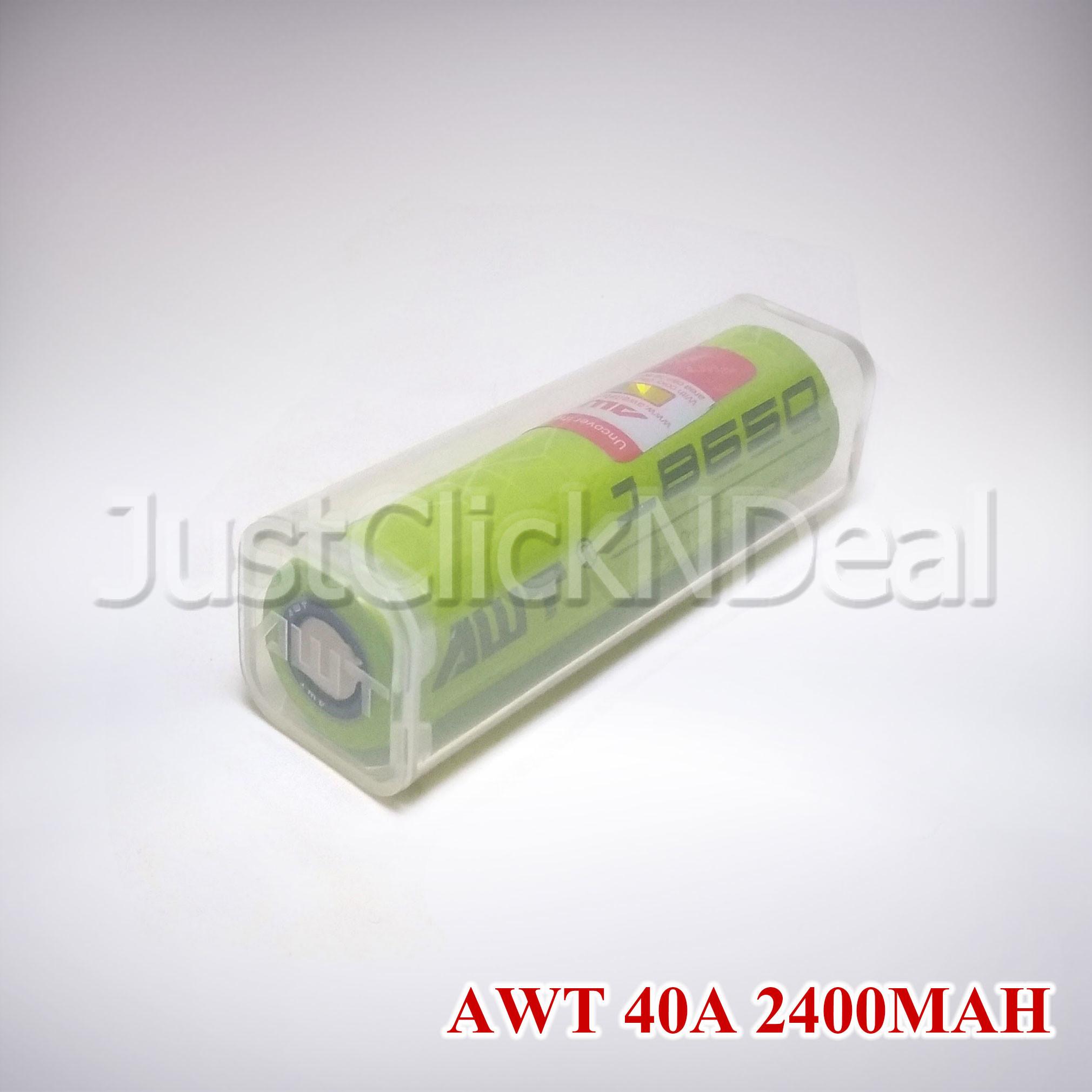 Baterai Vape 18650 AWT 40A 2400mAh [Authentic]