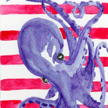 Giant Pacific Octopus detail image 1 by Nix Lee