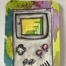 ACEO Original " Original Gangster " detail image 1 by ShortbusExpress