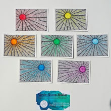 Rainbow Sun : Yellow detail image 3 by Garden Gnome Studios