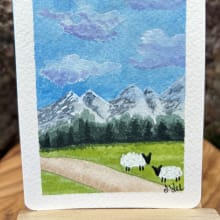 Sheep Study: Two Sheep detail image 1 by Stacy Lee