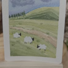 Sheep Study: Three Sheep Two detail image 1 by Stacy Lee