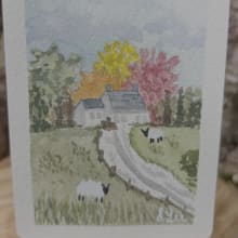 Sheep Study: Two Sheep Two detail image 1 by Stacy Lee