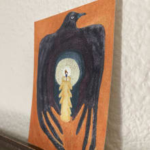 Raven Light detail image 1 by Joni M Russell