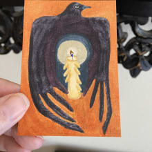 Raven Light detail image 2 by Joni M Russell