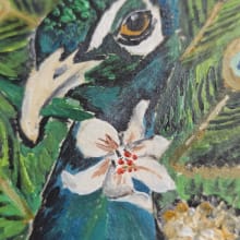 The Peacock and the Lily detail image 1 by Lori Iaboni