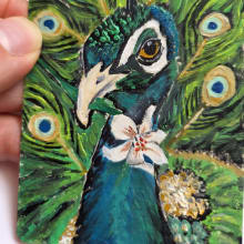 The Peacock and the Lily detail image 3 by Lori Iaboni
