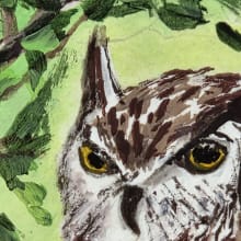 The Owl and the Fairy detail image 1 by Lori Iaboni