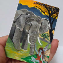 The Elephant and the Fairy detail image 3 by Lori Iaboni