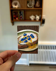 Blueberry Honey Toast