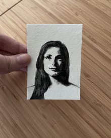 Portrait in Liquid Charcoal