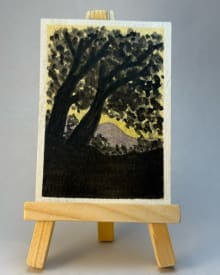 Twilight through the trees