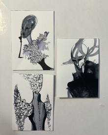 Fashion Illustration — Set of 3 Original ACEOs