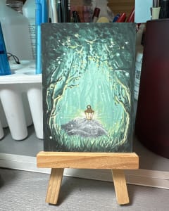Original ACEO “Forest Fairy Lights”