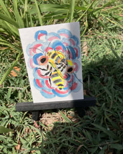 Honeybees, original, Watercolor