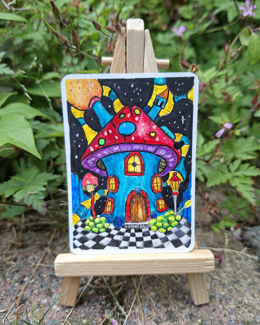 Whimsical mushroom house #2