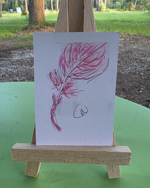 Pink Feather