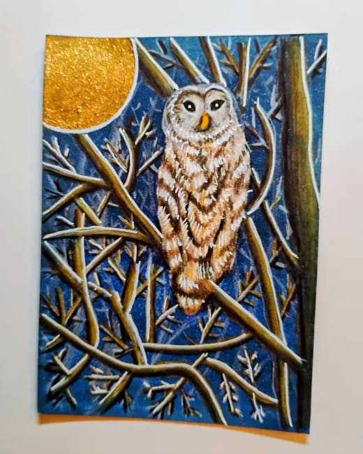 Moonlit owl
