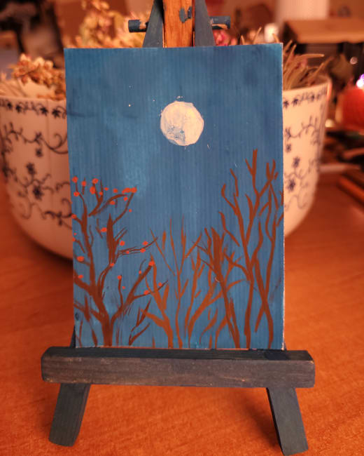 Morning moon
