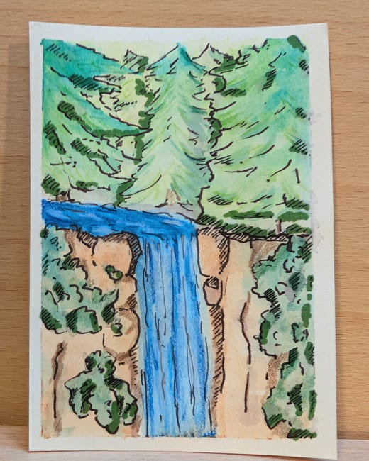 Waterfall in the woods