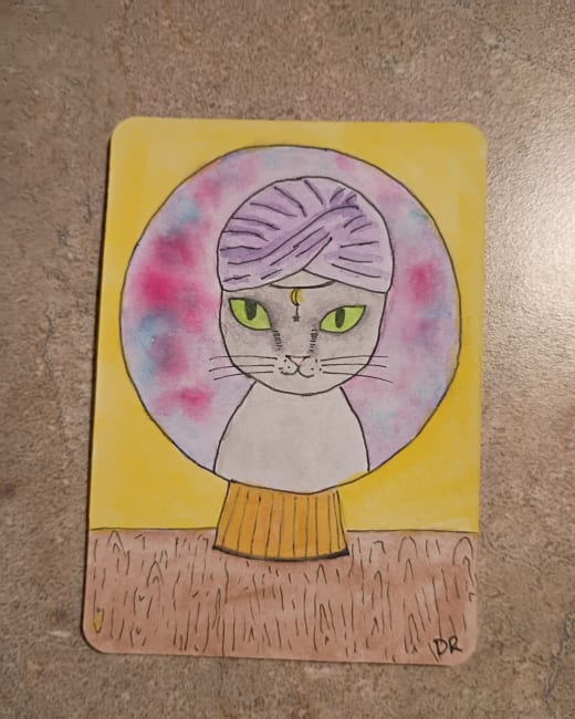 Crystal Ball Cat