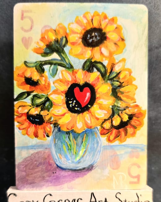 Heart of the Sunflower ACEO