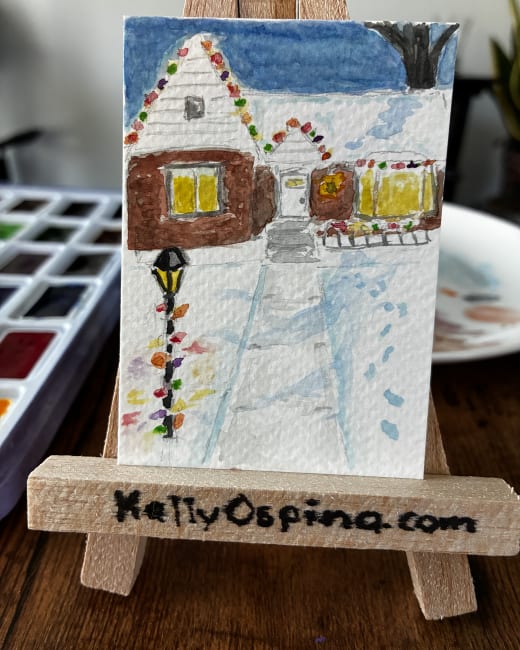 Wonky Little Cottage Series - Winter
