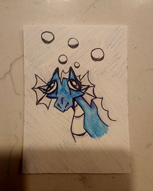 Water Dragon ACEO Collectible Card