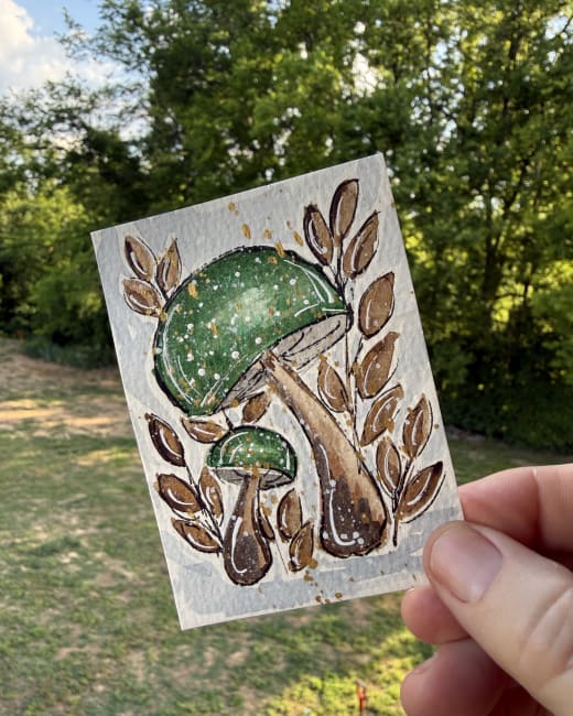 #17 Green Mushroom