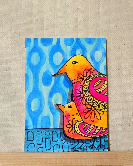 Mama Bird Baby Bird