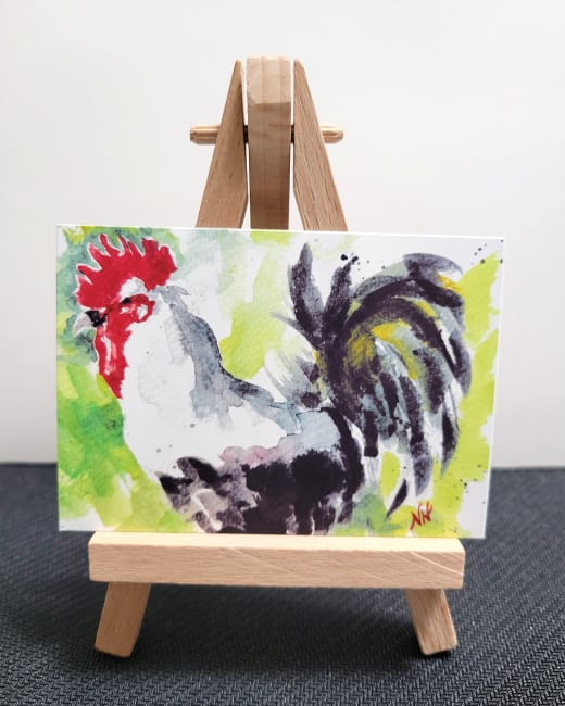 Rooster Watercolor Limited Edition Print