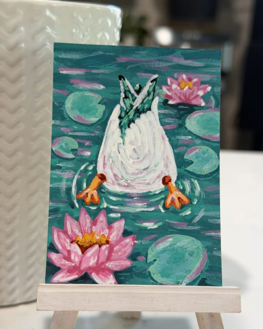 “Swan Among the Lilies” - No. 5 of Meadowlight Series