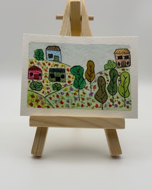 Whimsical Country Landscape