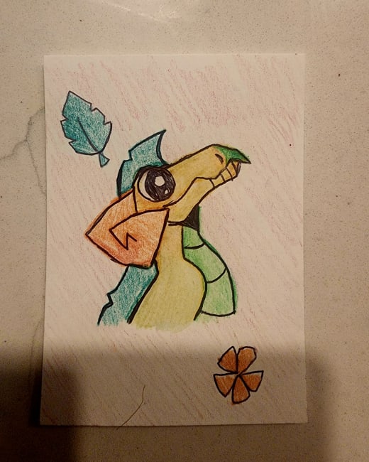Plant Dragon ACEO Collectible Card