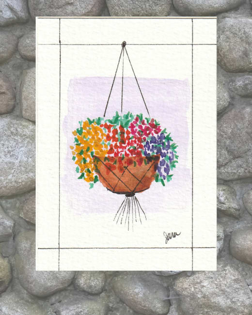 Summer Flower Basket #1