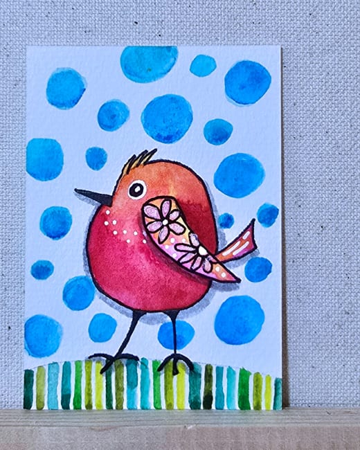 Red Bird Struts Her Stuff