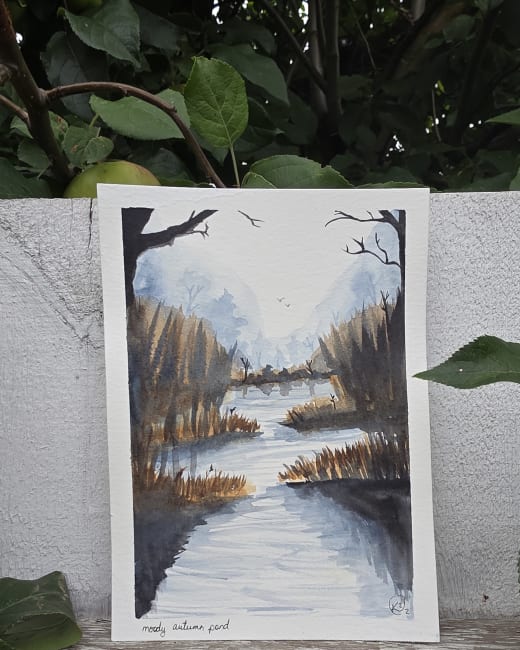 "Moody Autumn Pond" by Keri Fedorchuk