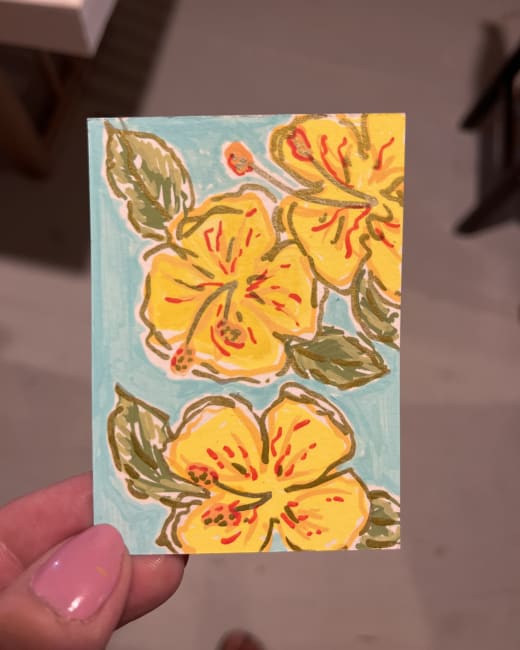 Yellow hibiscus