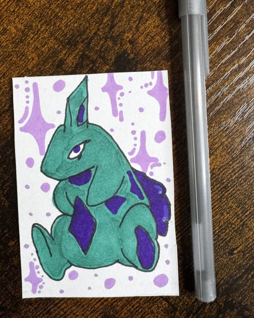 Shiny Larvitar ACEO #3