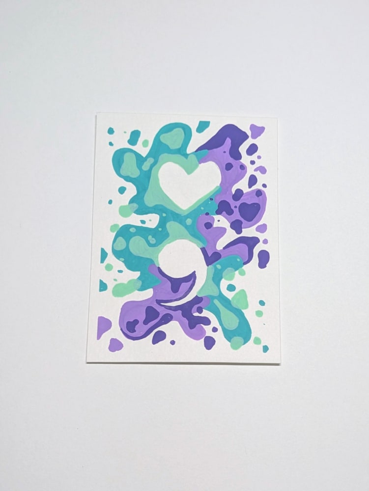 Untitled, Abstract ACEO by Marisa