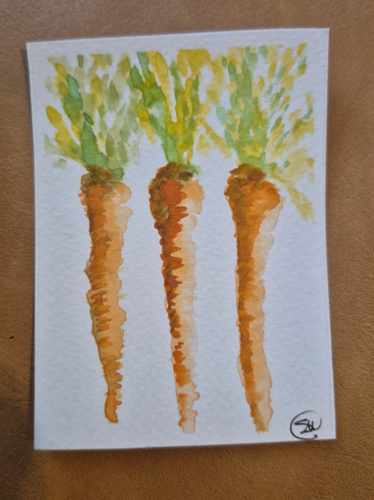 What's Up Doc?, Food ACEO by Samantha mcnesby