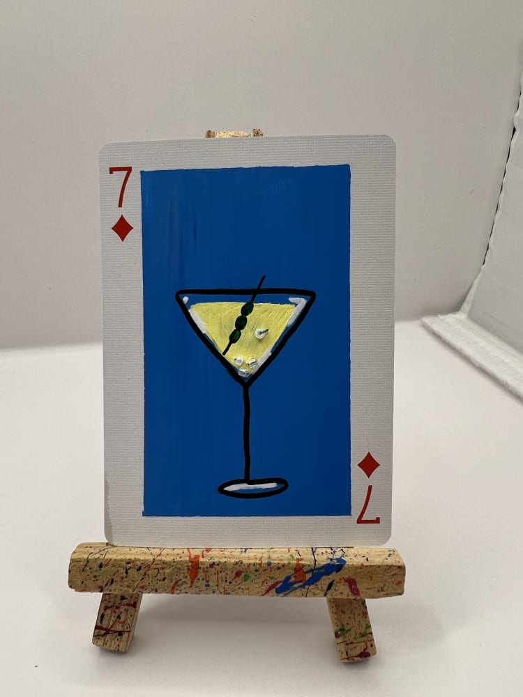 Cocktail Hour series #1, Pop Art ACEO by Bex Falconer Art